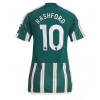 Fotbalové Dres Manchester United Marcus Rashford #10 Dámské Venkovní 2023-24 Krátký Rukáv
